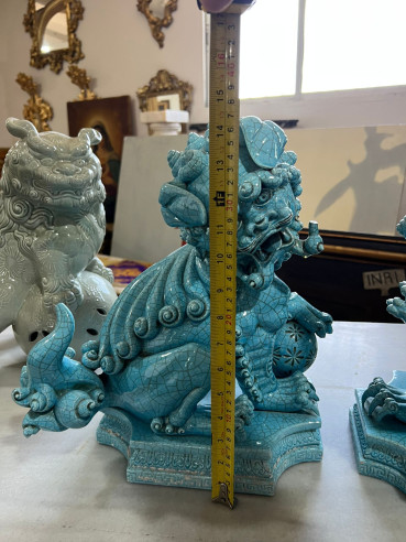 Perros de Foo en porcelana de Algora