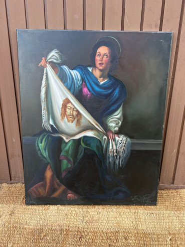 Santa Verónica firmada por el pintor Jerezano  "Jologa".