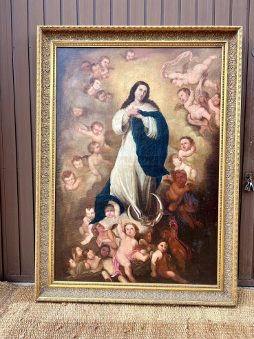 Precioso cuadro de la Inmaculada Concepción deseada de Ángeles.
