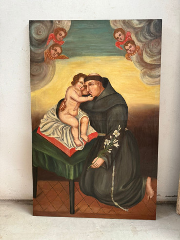 San Antonio de Padua con el niño Jesús .