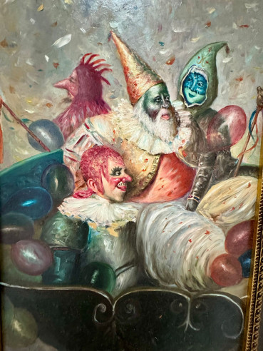 Carroza con bufones, pintada por el afamado...