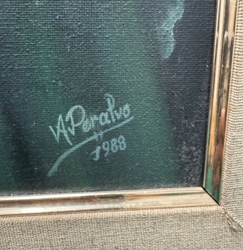 Cuadro tetera con tazas