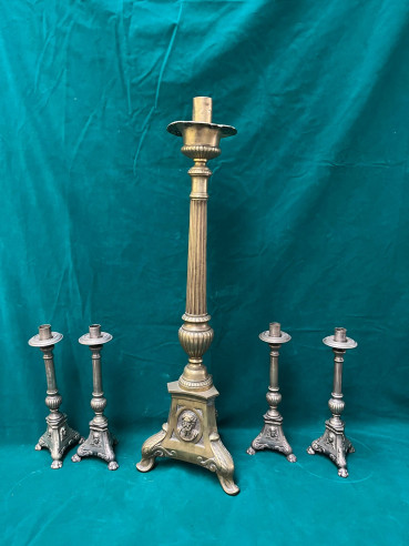 Gran candelabro en bronce