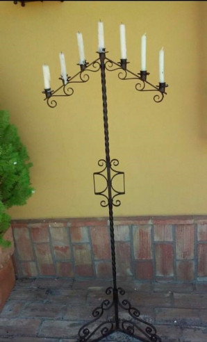 Soporte candelabro para 7 velas