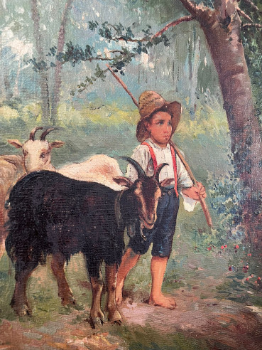 El pastorcillo firmado por J. Y. Sánchez,...