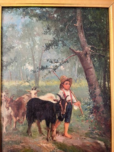 El pastorcillo firmado por J. Y. Sánchez,...