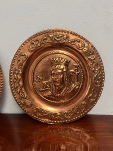 Pareja de platos castellanos, Rey Fernando II de Aragón y... 2