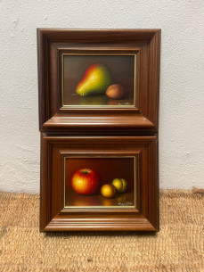 Pareja de cuadros hiperrealista del pintor malagueño...