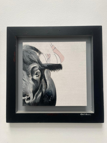 Retratos taurinos pintados en tabla por Roberto...