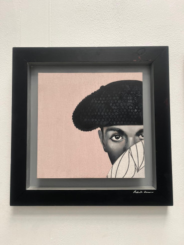 Retratos taurinos pintados en tabla por Roberto...