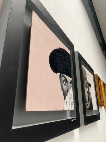 Retratos taurinos pintados en tabla por Roberto...