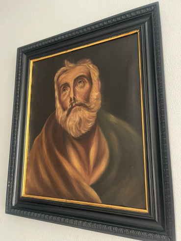 Las Lágrimas de San Pedro, con marco tallado en...