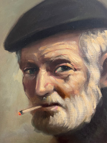 Retrato malagueño del pintor Juan Antonio López.