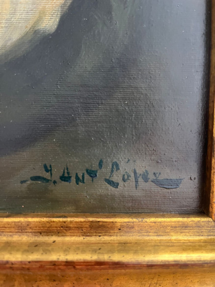 Retrato malagueño del pintor Juan Antonio López.