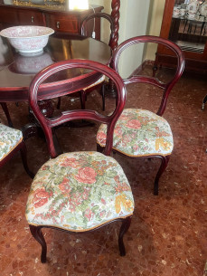 Elegante conjunto de mesa extensible con 6 sillas... 2