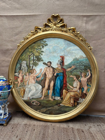 Hércules entre la encrucijada del vicio, es una copia de dicha obra atribuida a Pelagio Pelagi.