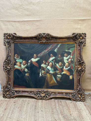 El Banquete de los Oficiales del Cuerpo de Arqueros de San Jorge de Haarlem, (copia de Franz Hals).