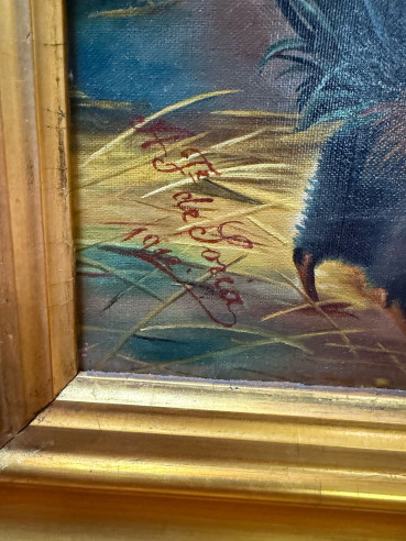 Bonita pareja de pinturas costumbrista firmadas...