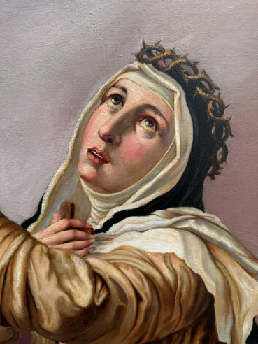 La Dominica: Santa Catalina de Siena pintada...