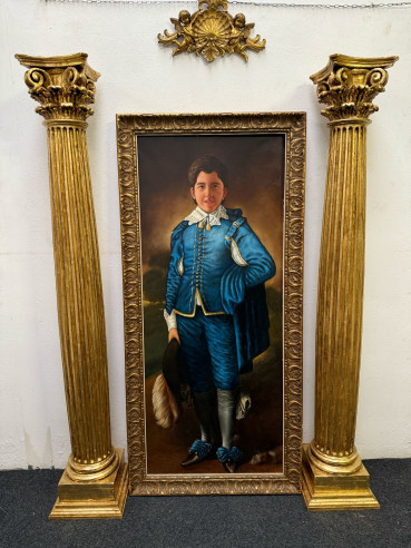 Niño de azul, escuela española siglo XX, copia de (Thomas Lawrence The Blue Boy).