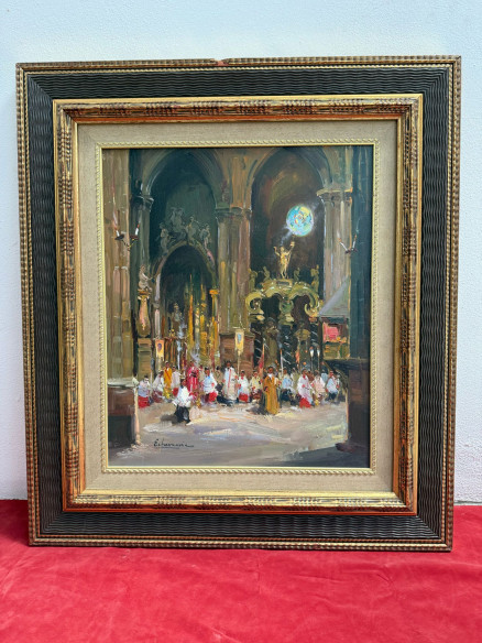 Lote de cuadros del pintor Echevarría.