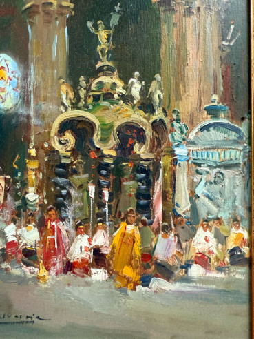 Lote de cuadros del pintor Echevarría.