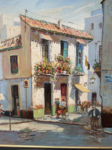 Pintura Malagueña del pintor Pedro Mendoza