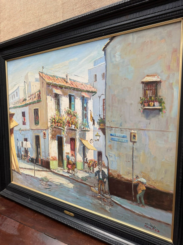 Pintura Malagueña del pintor Pedro Mendoza