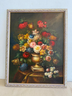 Gran bodegón de naturaleza muerta sobre copa (Juan Ayala).