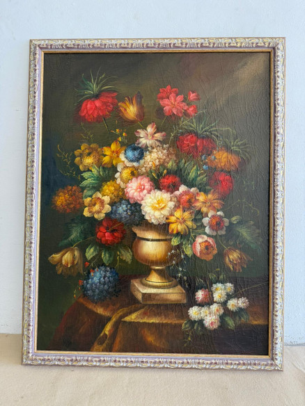 Gran bodegón de naturaleza muerta sobre copa (Juan Ayala).