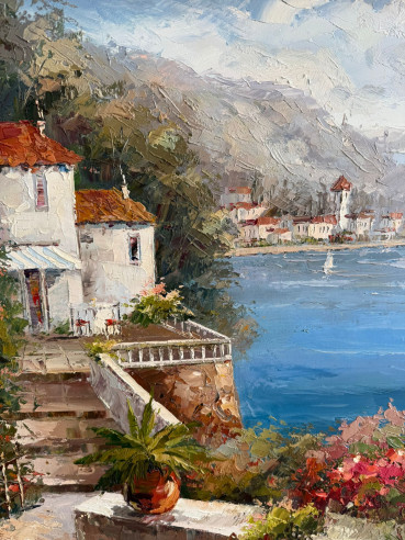 Paisaje Mediterráneo de la Toscana Italiana...