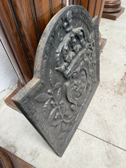 Revestimiento de chimenea francés estilo Luis XIV "Armas de Francia”.