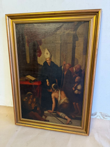 Santo Tomás de Villanueva dando limosna, copia de un original de Murillo (Museo del Romanticismo de Madrid).