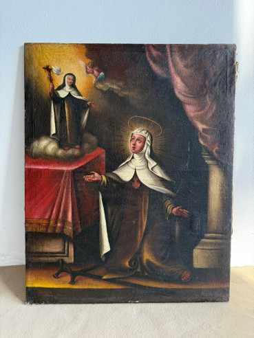 Aparición de Santa Teresa de Jesús a Santa María Magdalena.
