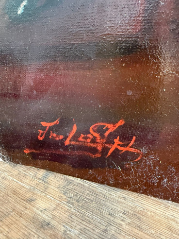 Colorido óleo flamenco estilo goyesco del...