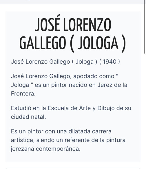 Escena goyesca con motivos taurinos y jinete a caballo, firmado por el pintor Jerezano Jologa.
