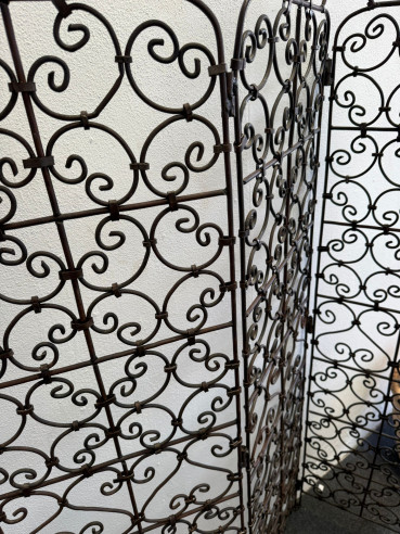 Bonito biombo artesano con gran trabajo de...