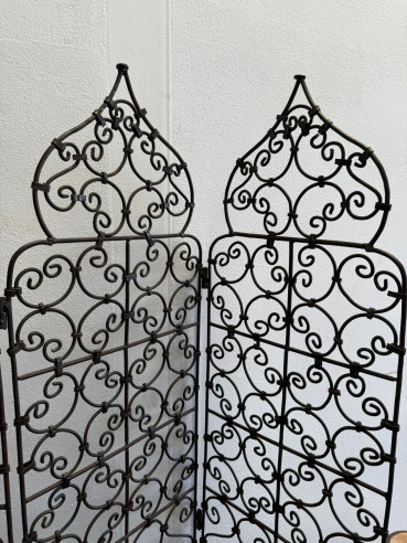 Bonito biombo artesano con gran trabajo de...