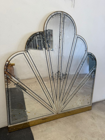 Gran espejo mosaico estilo art-decó con forma...