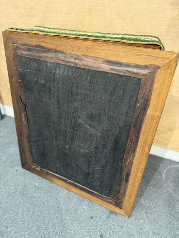 El repudio de Agar, pintado óleo sobre lienzo y...