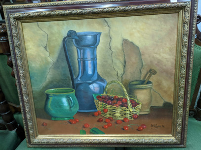 Bodegón pintado sobre Óleo 2