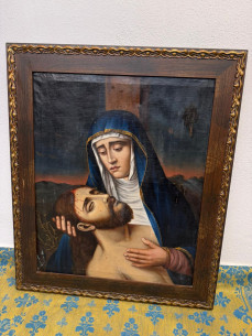 La Piedad. Óleo sobre lienzo S. XVIII.