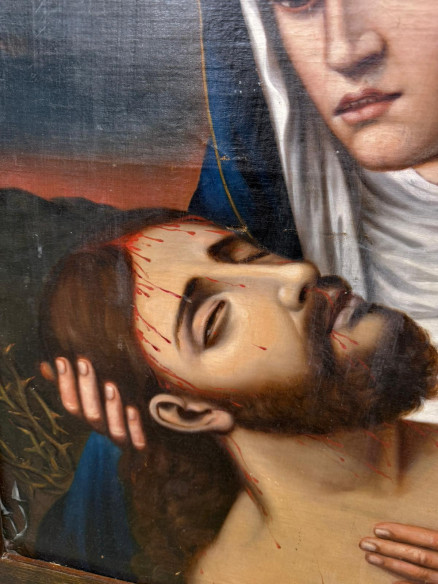 La Piedad. Óleo sobre lienzo S. XVIII.