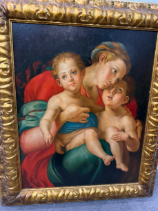 La Virgen María con el niño Jesús y San Juanito, óleo... 2
