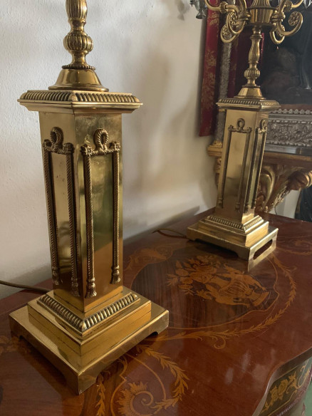 Candelabros de bronce estilo imperio