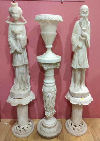 Figuras decorativas mármol de alabastro
