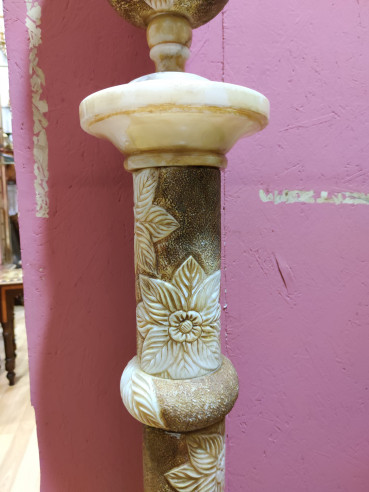 Gran columna de mármol alabastro