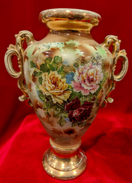 Jarrones de porcelana pintados a mano