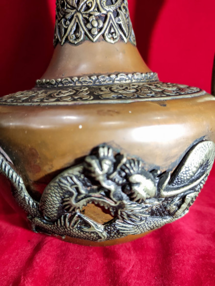 Tetera antigua metal árabe