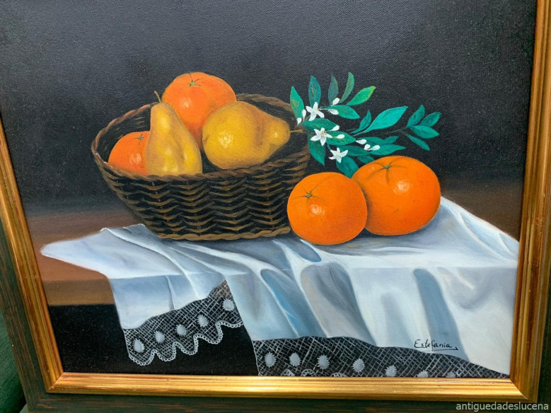 Pareja de bodegones pintados